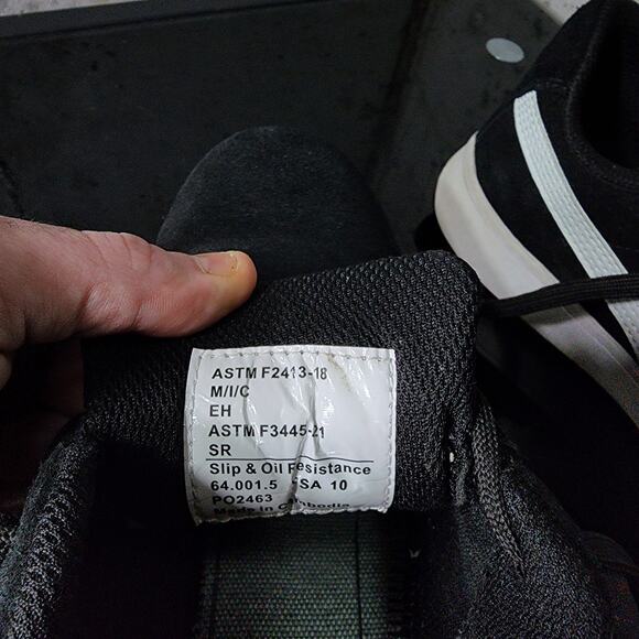 MSRP $110 PUMA Safety Iconic Low Composite Toe Black White Size 10 - Picture 4 of 5